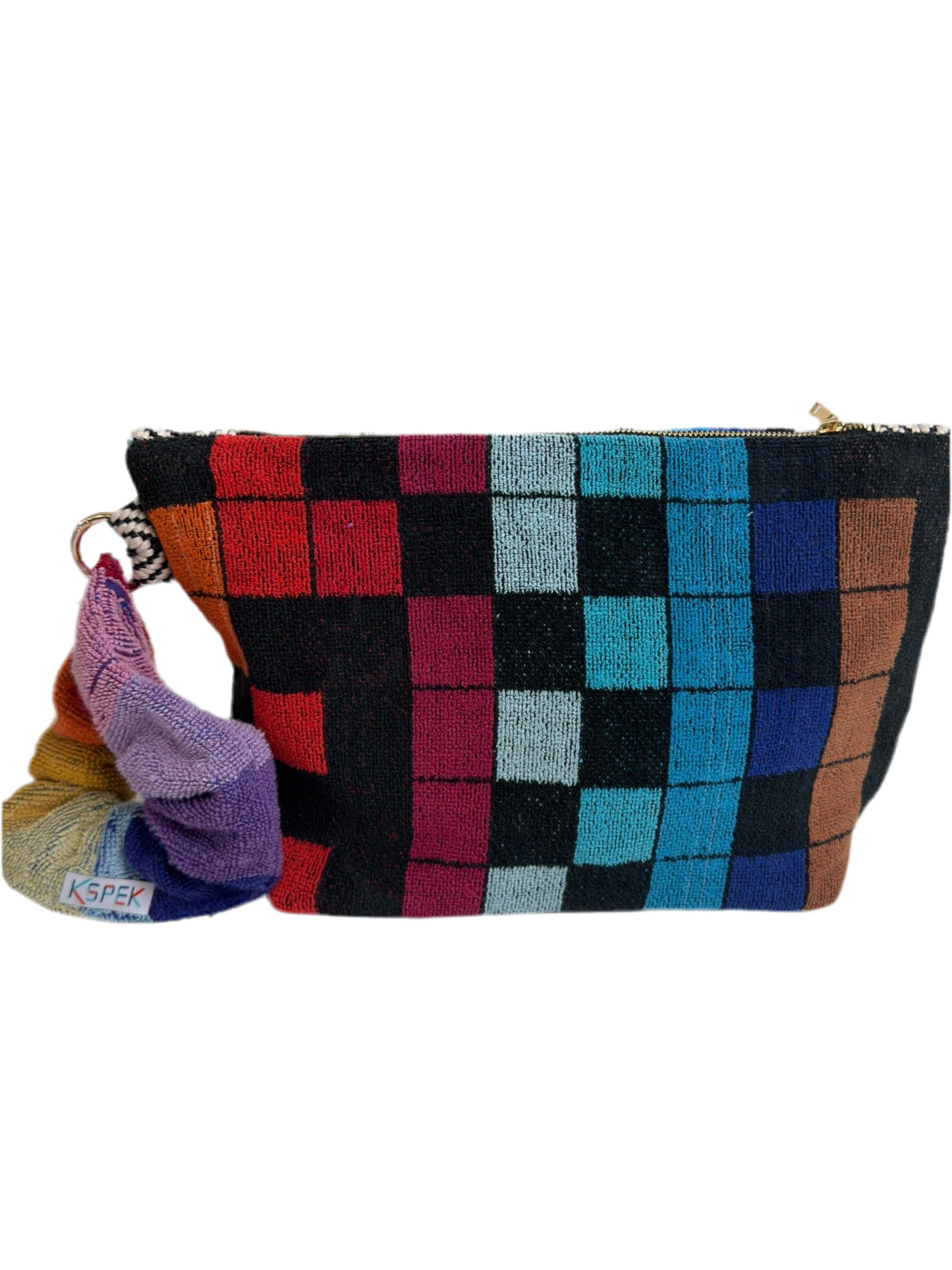Repurposed Towel Beach Clutch "Sunday Stroll"