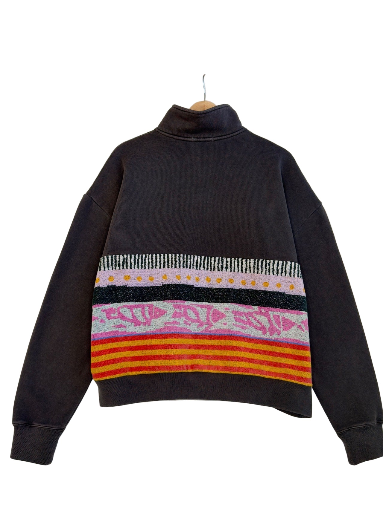 Large Faded Black 1/4 Zip
