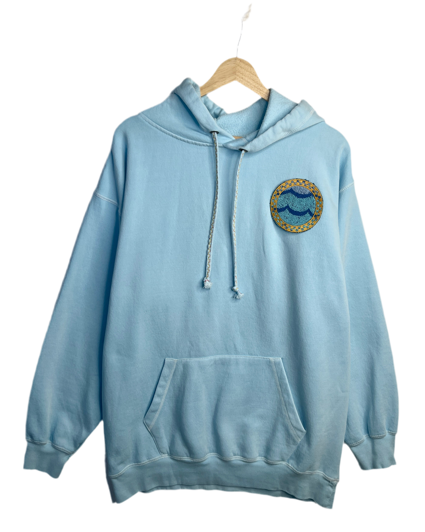 Large Aqua Making a Scene Pullover Hoodie