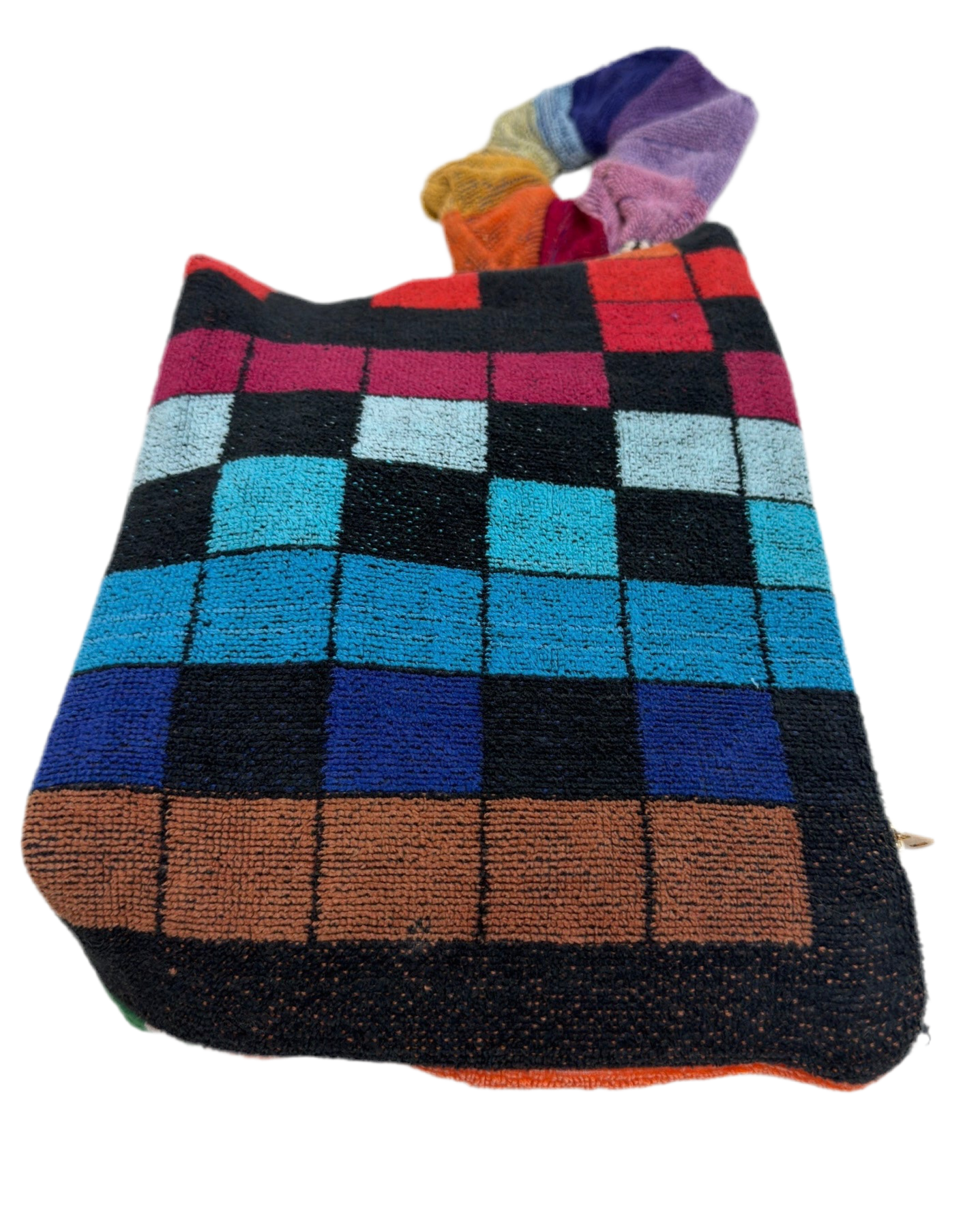 Repurposed Towel Beach Clutch "Sunday Stroll"