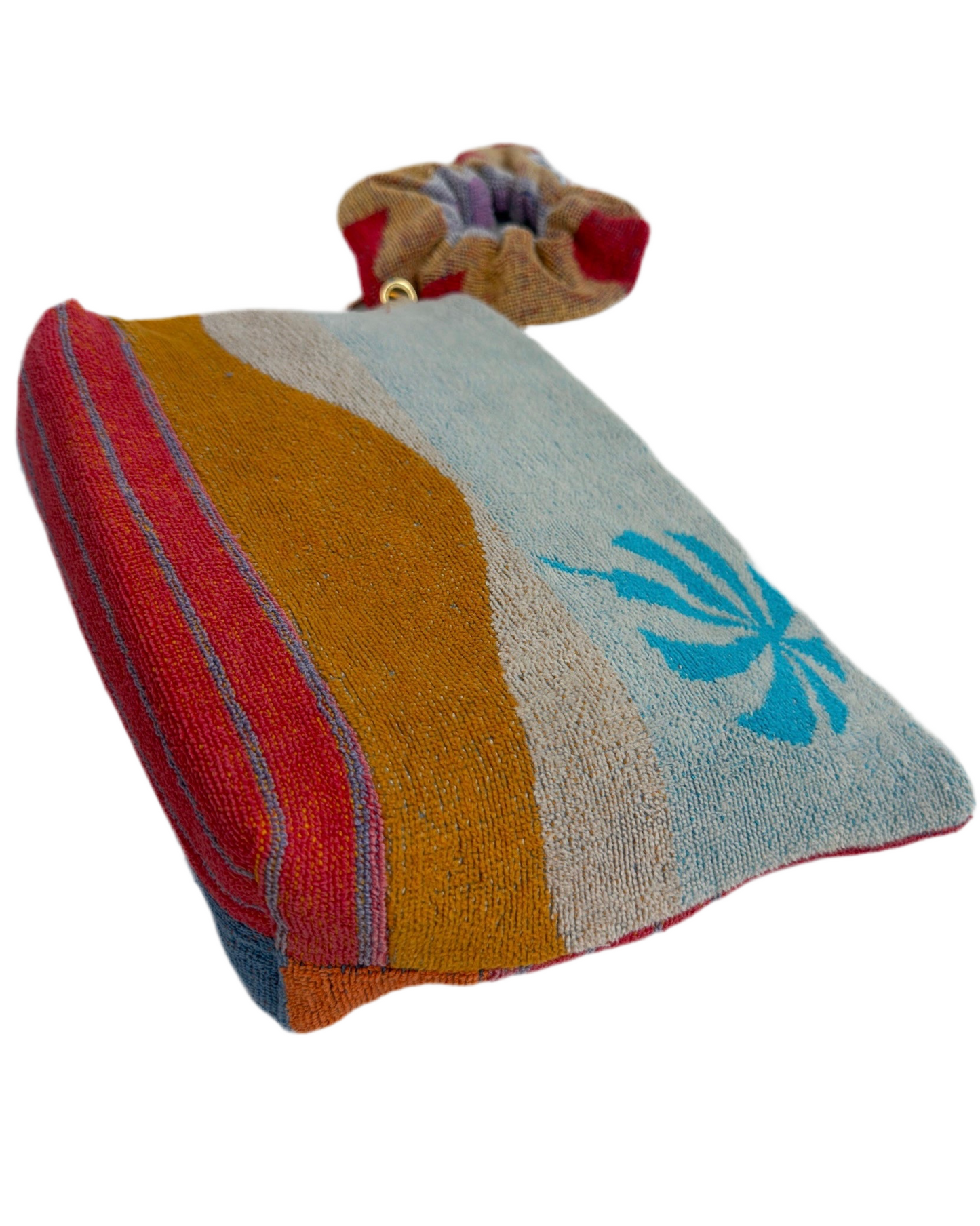 Repurposed Towel Beach Clutch "Resort Life"