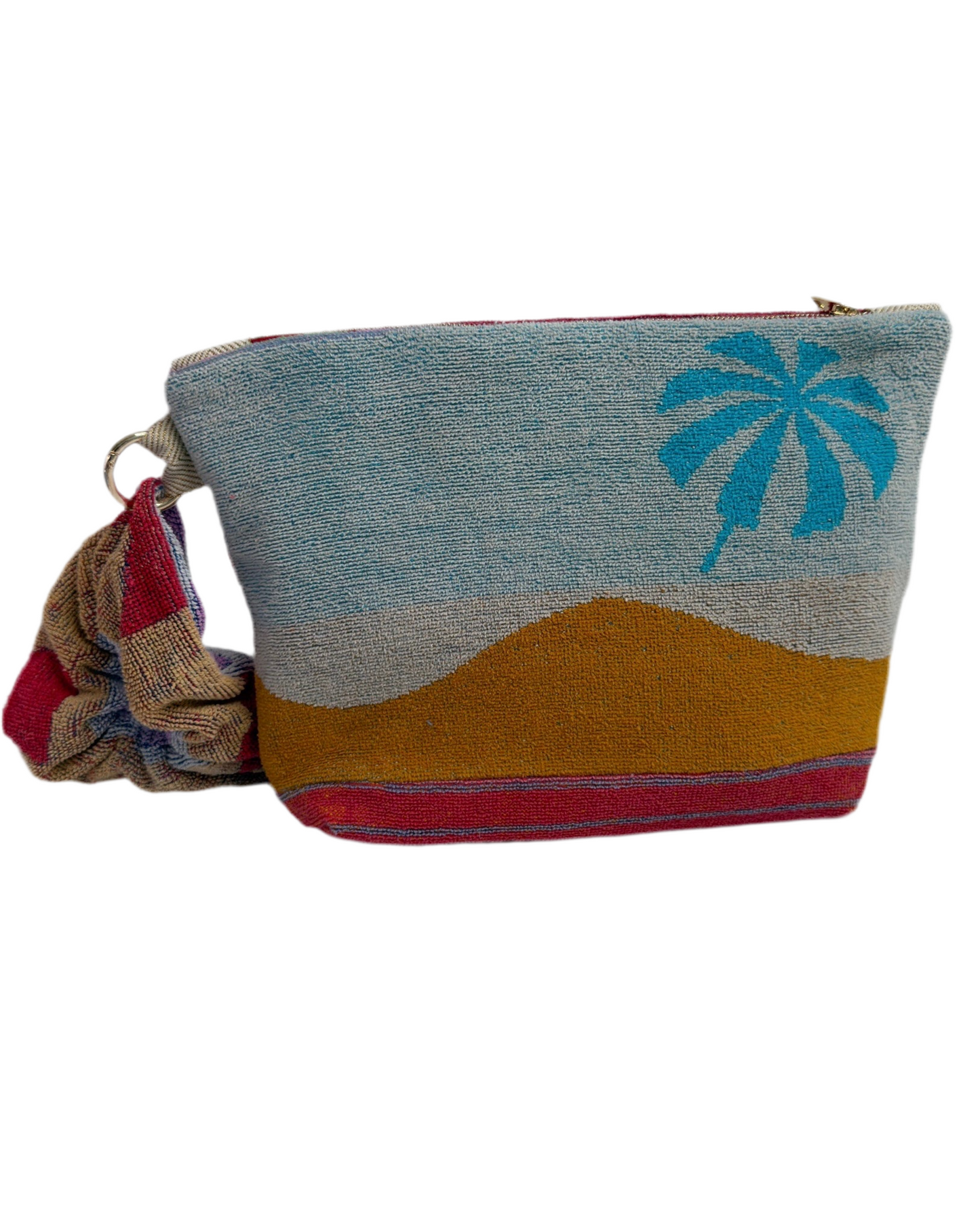 Repurposed Towel Beach Clutch "Resort Life"