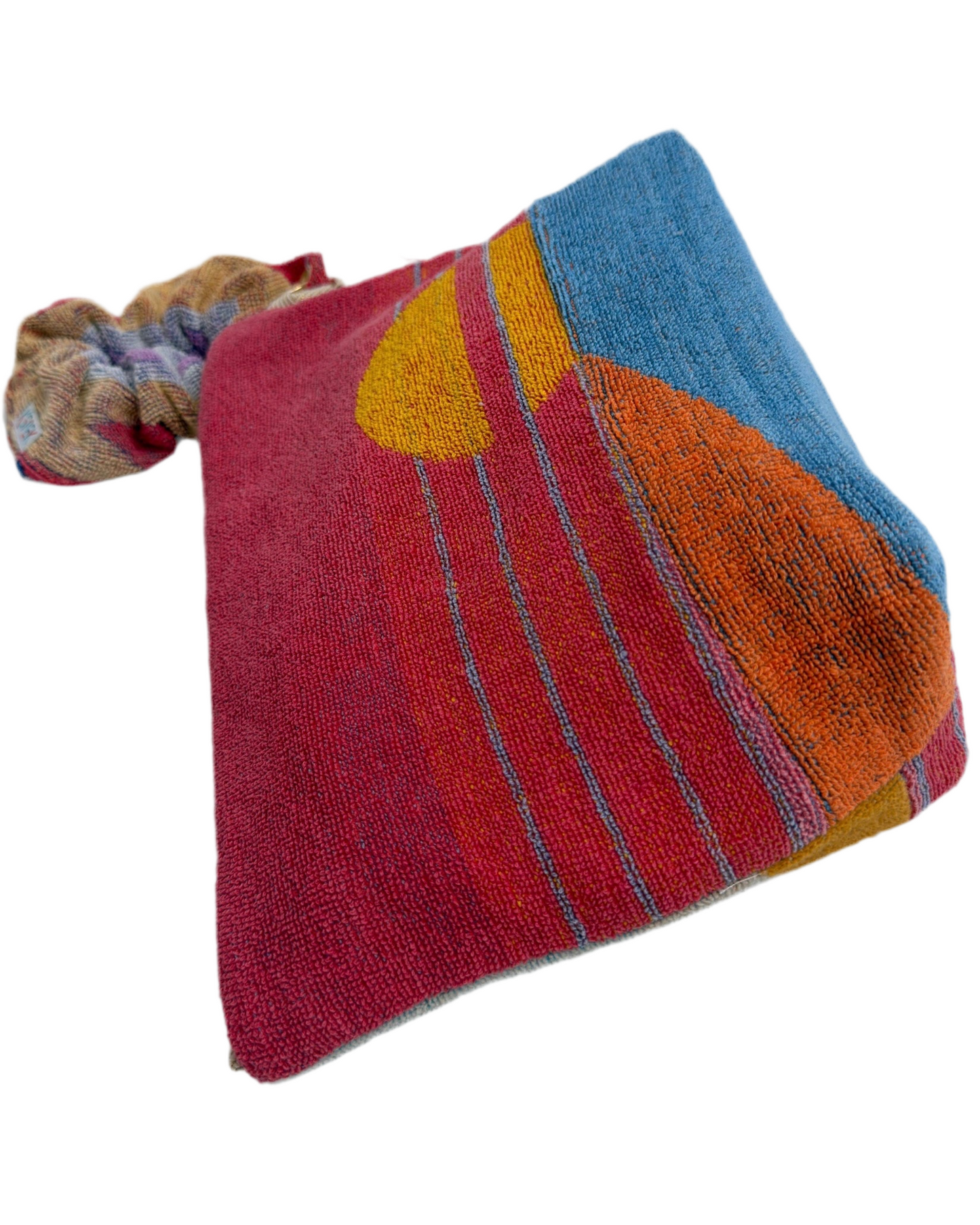 Repurposed Towel Beach Clutch "Resort Life"