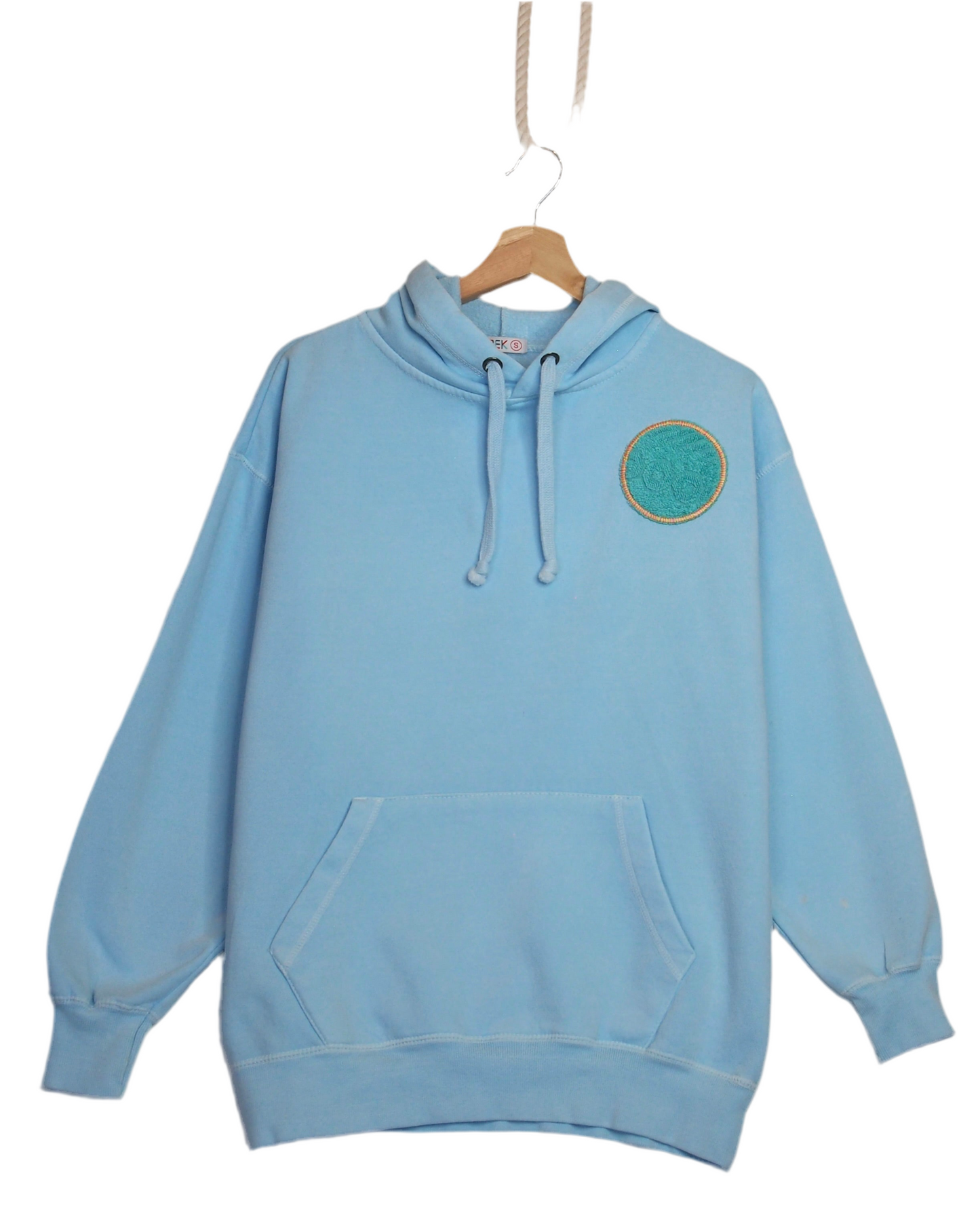 Small Aqua Making a Scene Pullover Hoodie