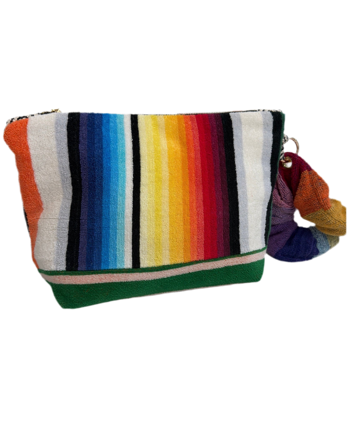 Repurposed Towel Beach Clutch "Sunday Stroll"