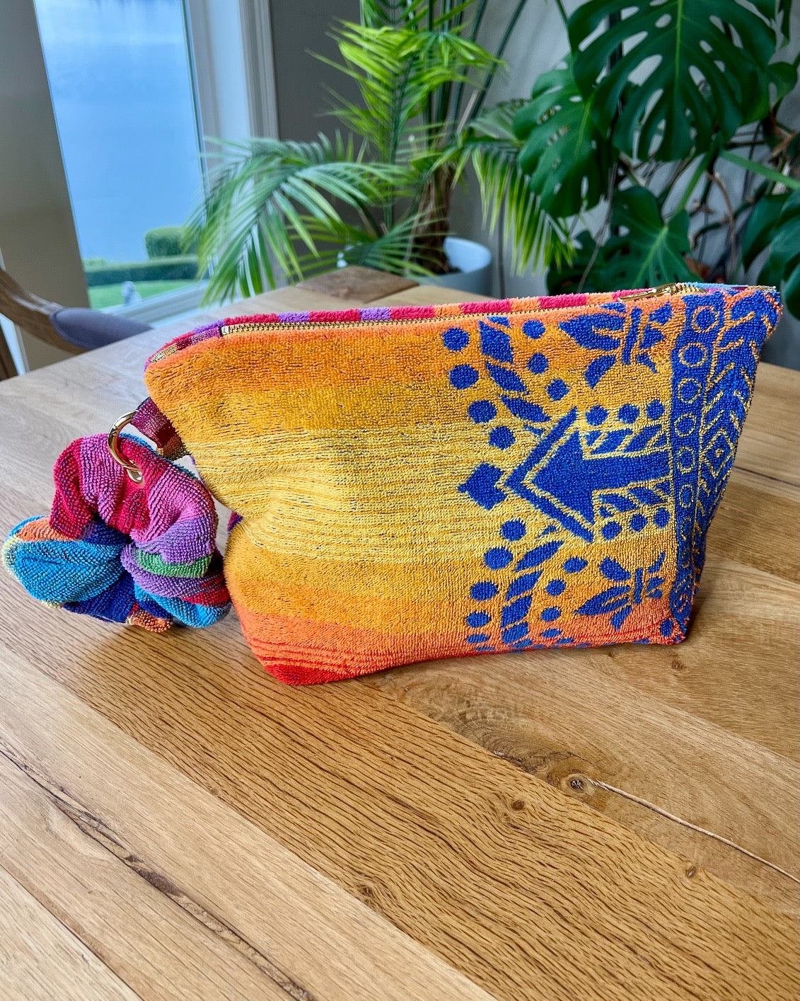 Repurposed Towel Beach Clutch “Pool Queen”