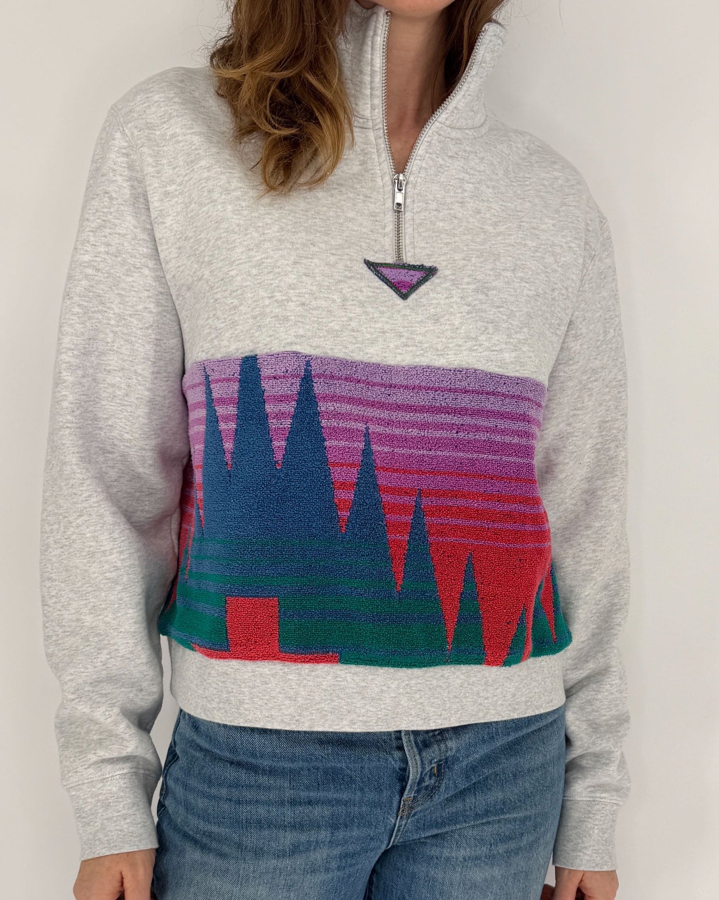 Medium Light Heather Grey 1/4 Zip