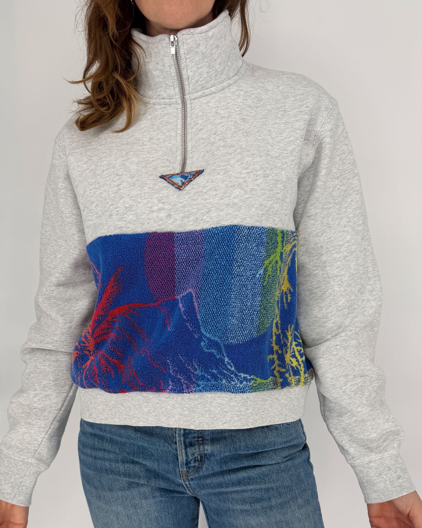 Medium Light Heather Grey 1/4 Zip