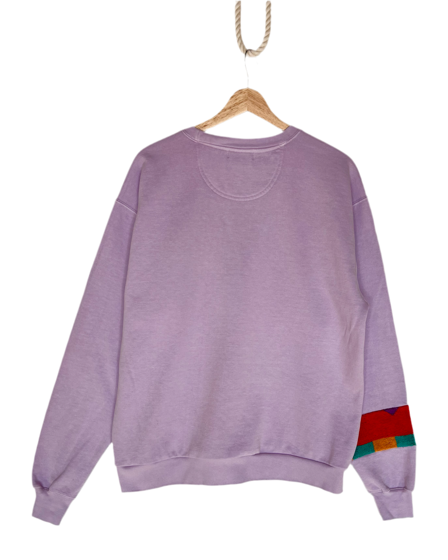 Large Lavender Chevron Crew