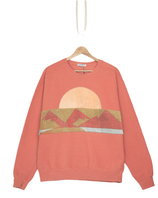 Medium Terracotta Sunset Chaser “Mountain and Frond"