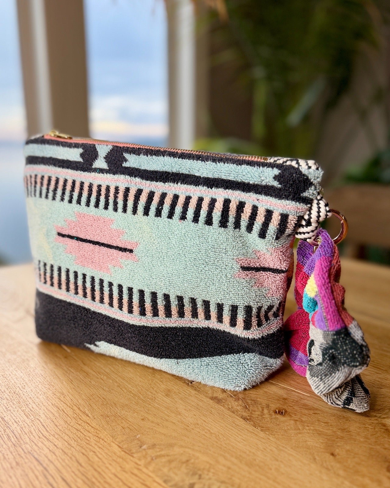 Repurposed Towel Beach Clutch "Weekend Playdate"