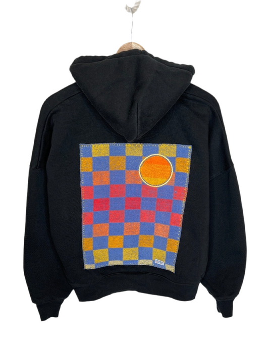 Medium Black Making a Scene Zip Up Hoodie