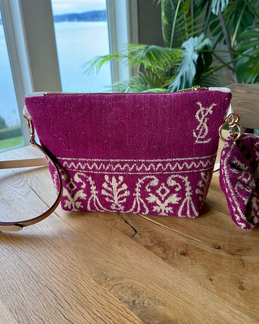 Ophelia Designer Crossbody Clutch YSL Raspberry