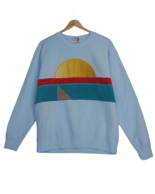 Medium Aqua Sunset Chaser "Half Full"