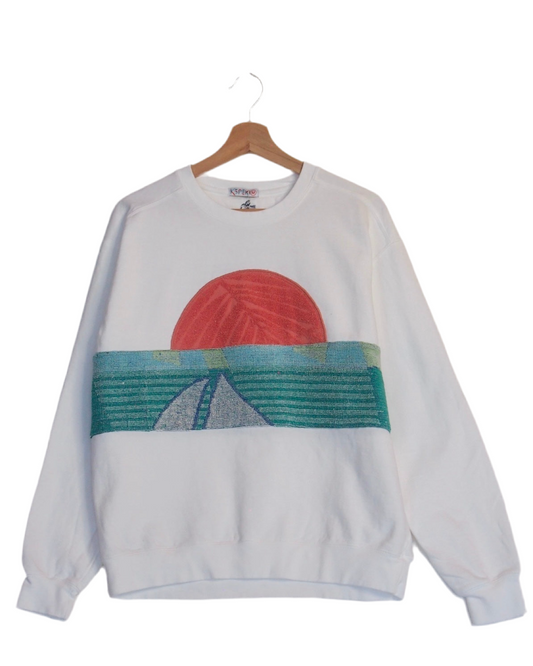 Medium White Sunset Chaser "Summer Sail"