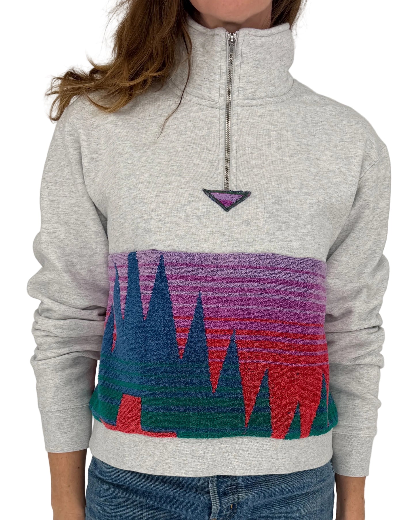 Medium Light Heather Grey 1/4 Zip