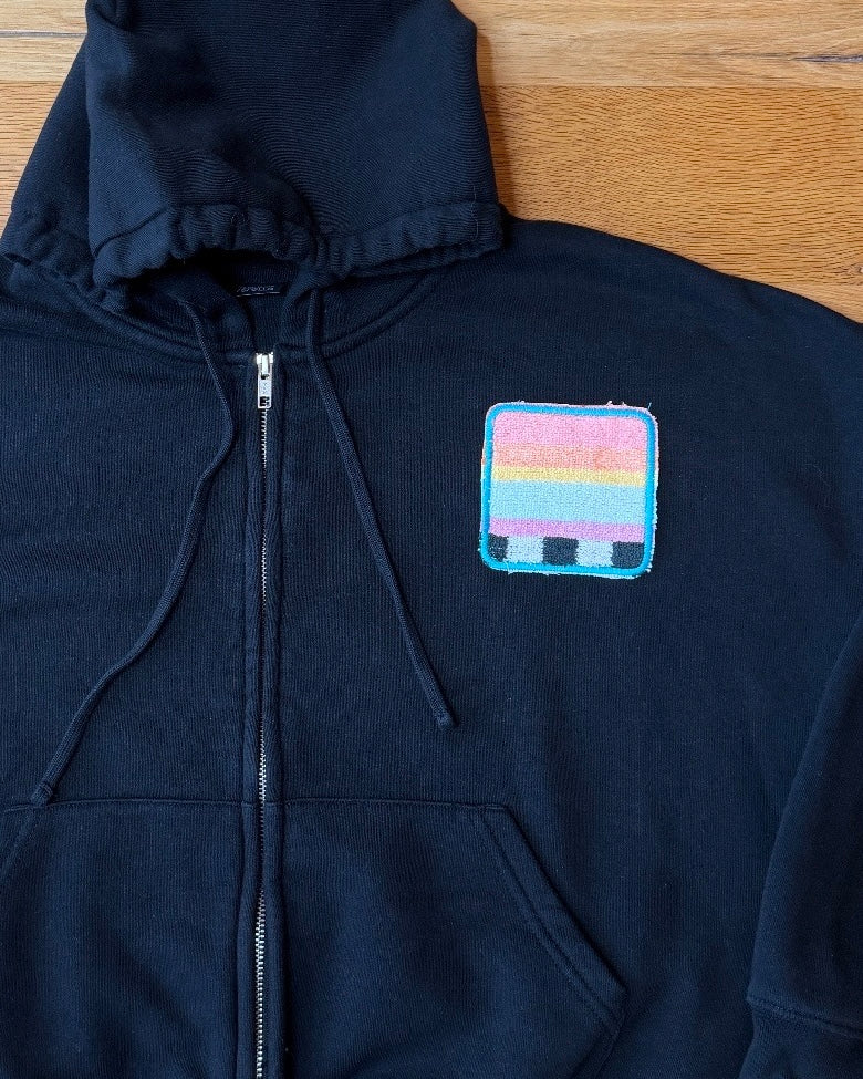 Making a Scene "Subtle Neon Glow" Zip Up Hoodie