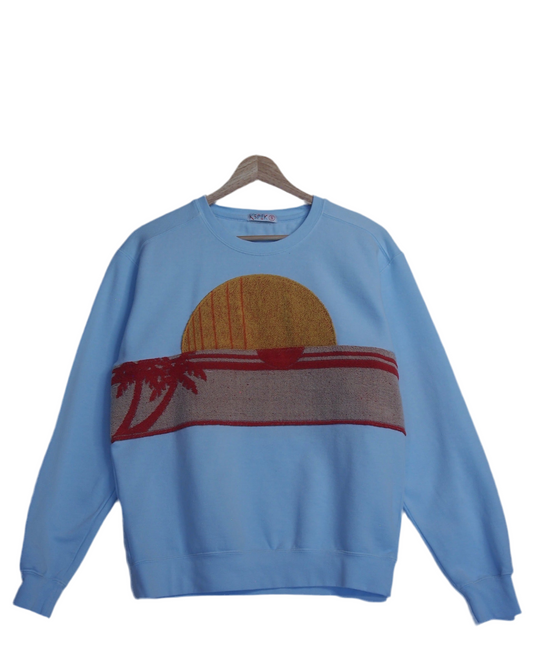 Small Aqua Sunset Chaser "Desert Palm"
