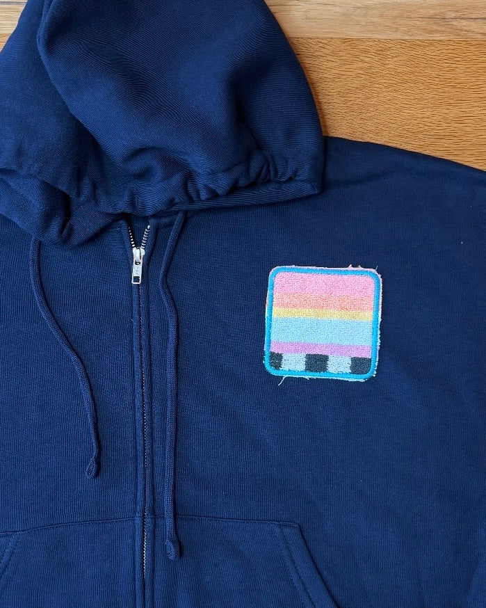 Making a Scene "Subtle Neon Glow" Zip Up Hoodie