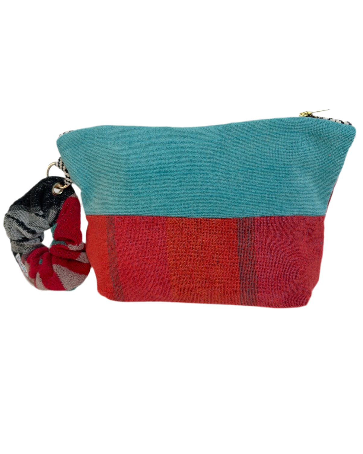 Repurposed Towel Beach Clutch "Go West"