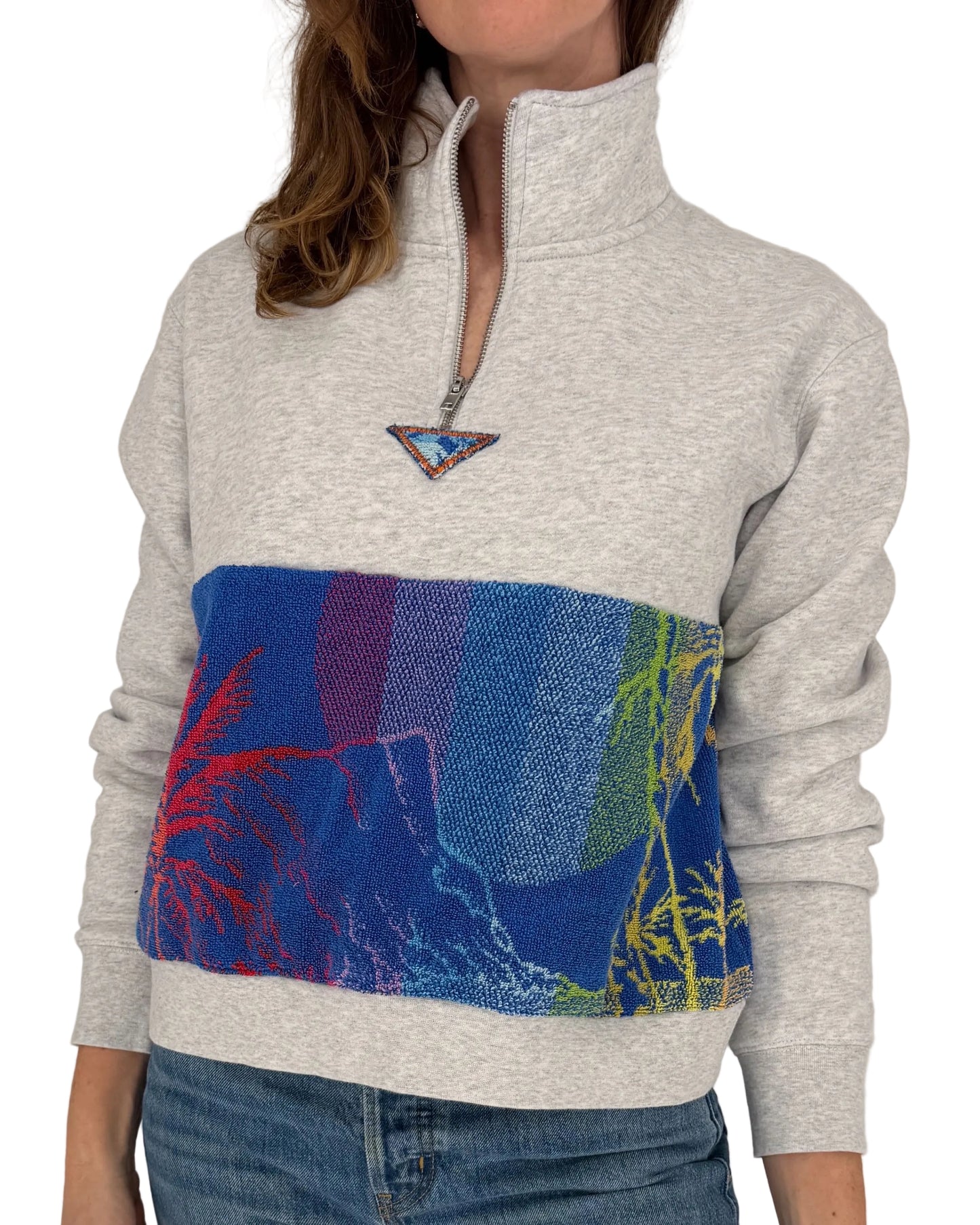 Medium Light Heather Grey 1/4 Zip