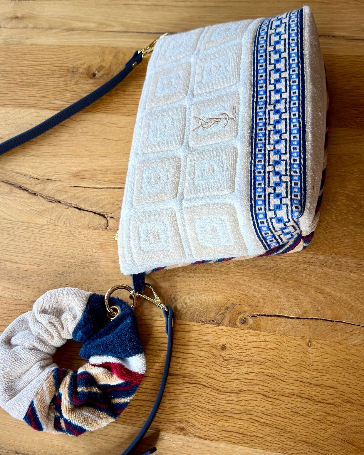 Ophelia Designer Crossbody Clutch YSL Cream