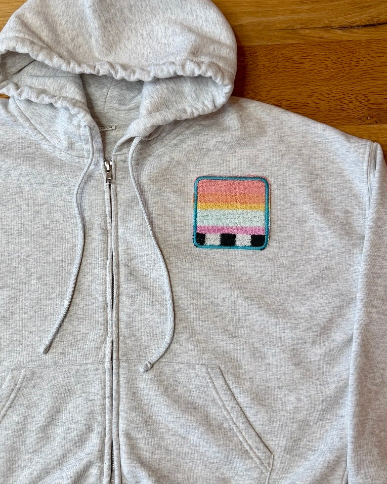 Making a Scene "Subtle Neon Glow" Zip Up Hoodie