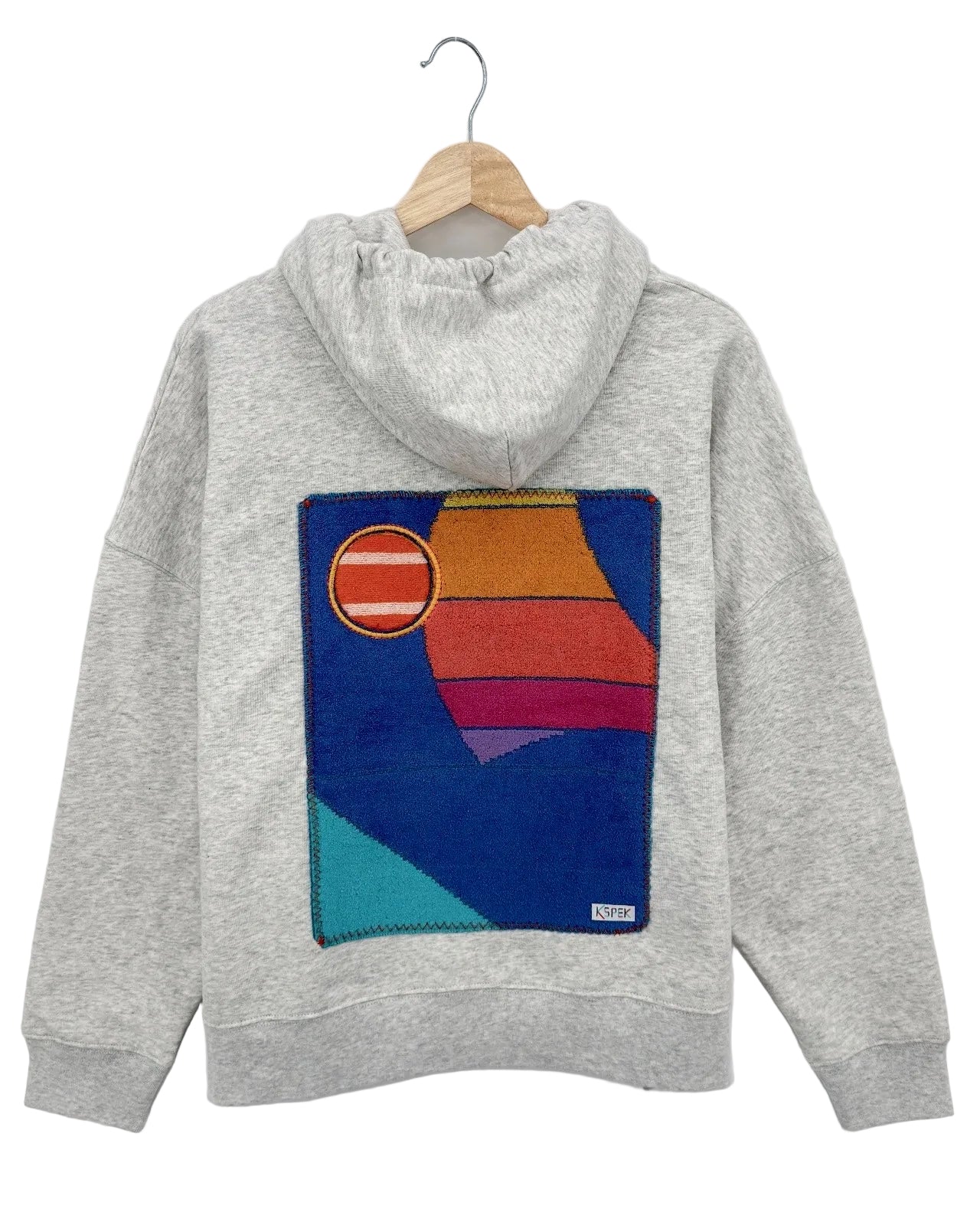 XLarge Light Heather Grey Making a Scene "Sunset Sail" Zip Up Hoodie