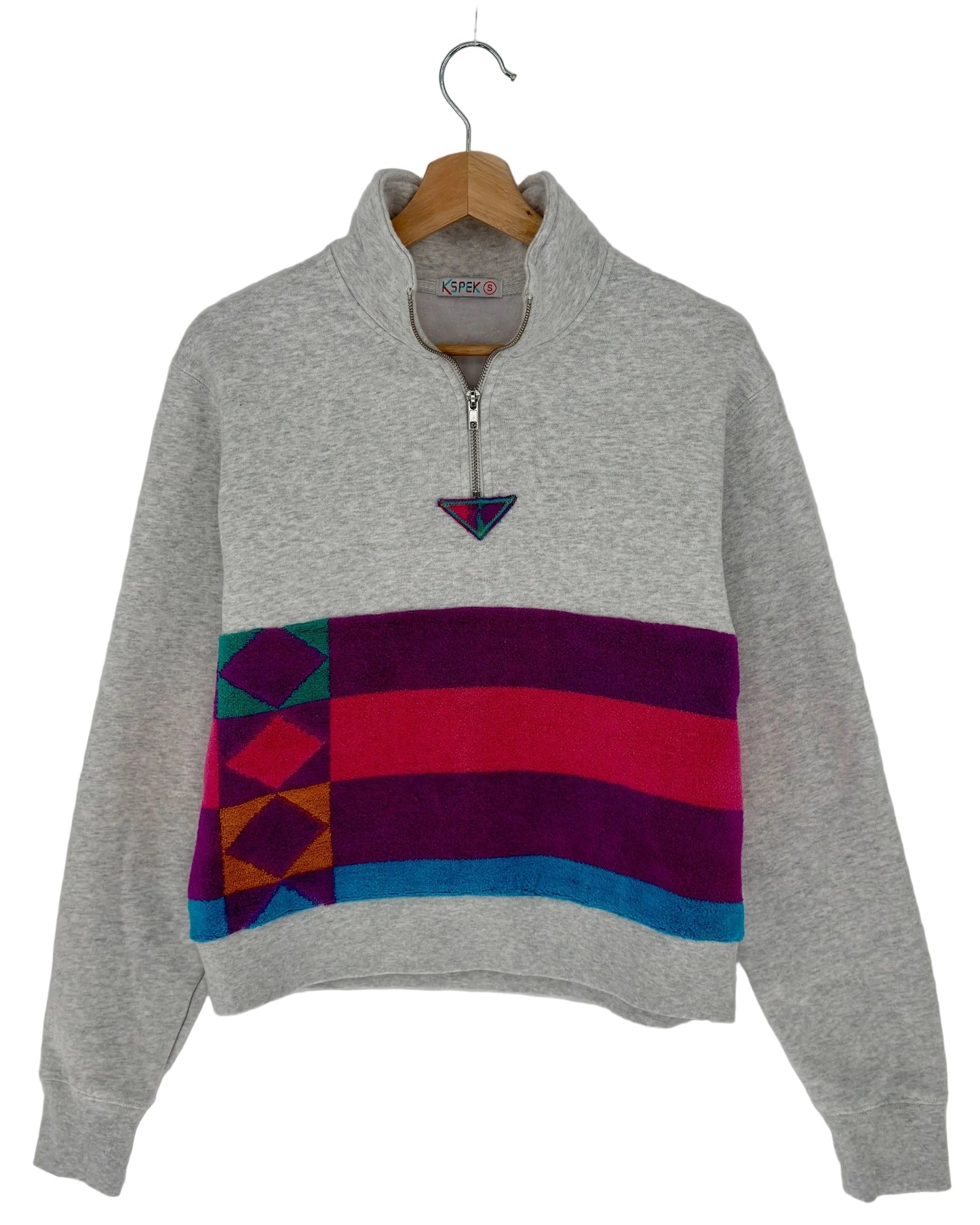 Small Light Heather Grey 1/4 Zip