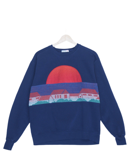 Medium Navy Sunset Chaser "It Takes a Village"
