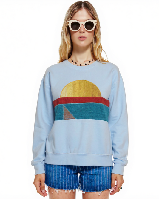 Medium Aqua Sunset Chaser "Half Full"