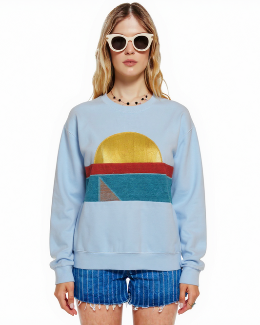 Medium Aqua Sunset Chaser "Half Full"