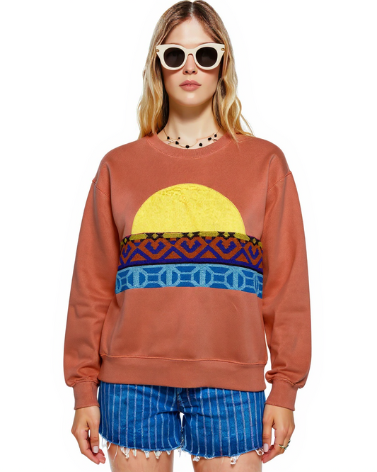 Medium Terracotta Sunset Chaser “Perfect Pattern"