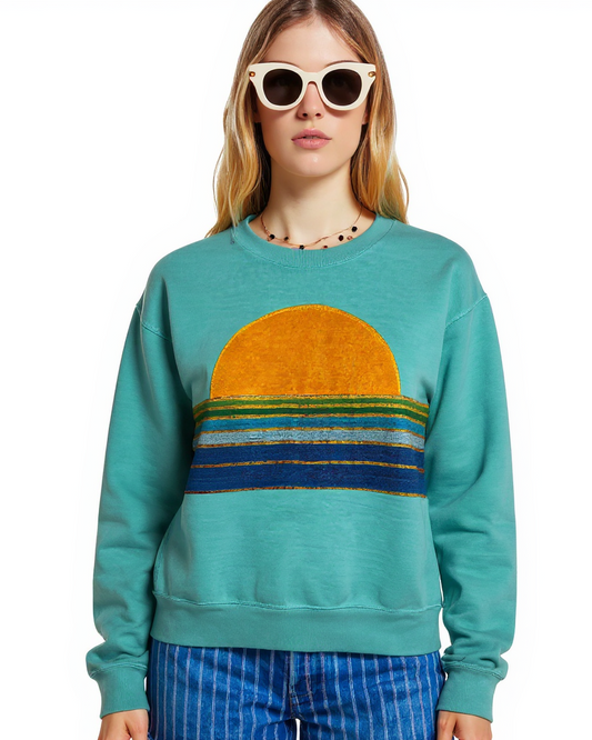 Medium Bright Turquoise Sunset Chaser "Great Horizons"
