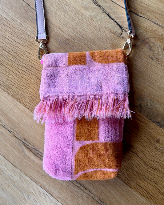 Persephone Fringe Designer Mini Crossbody Pierre Cardin Pink