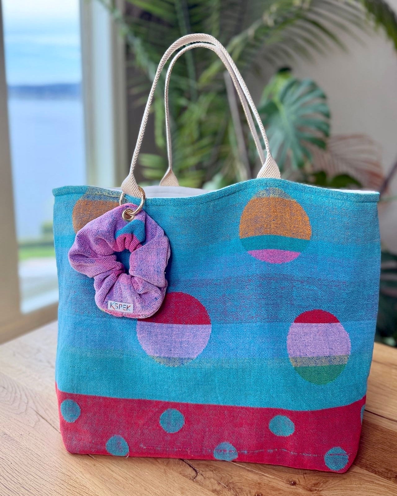 Beach Tote "Polka Dot Pool Party"