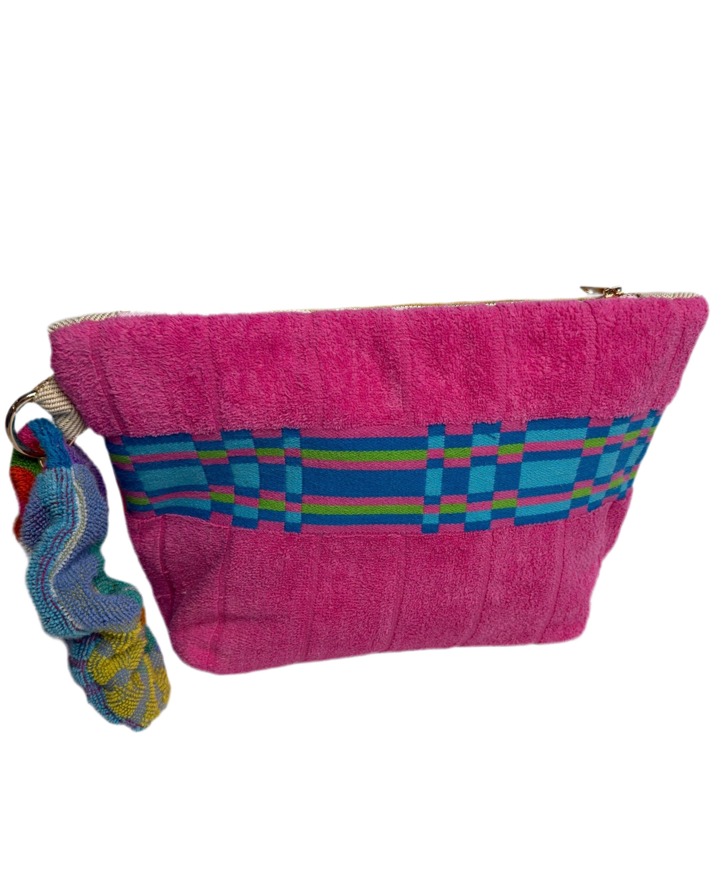 Repurposed Towel Beach Clutch "Living Large"