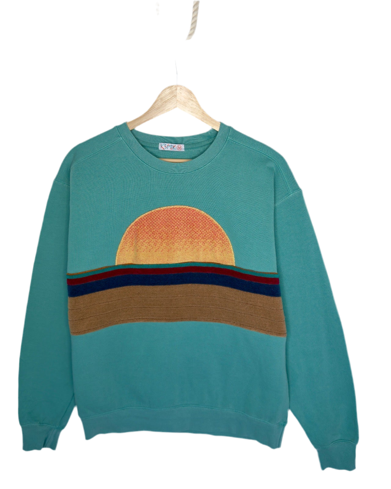 Medium Light Jade Sunset Chaser "Earthy Stripes"