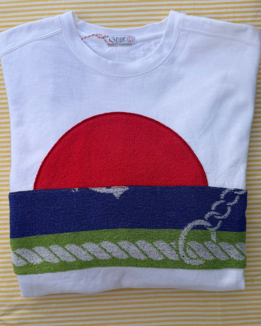 Large White Sunset Chaser "Seaside Sway"