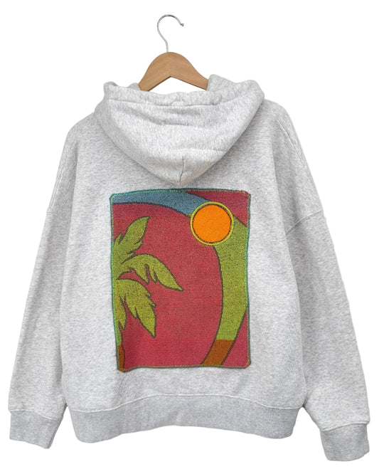 XLarge Light Heather Grey Making a Scene Zip Up Hoodie