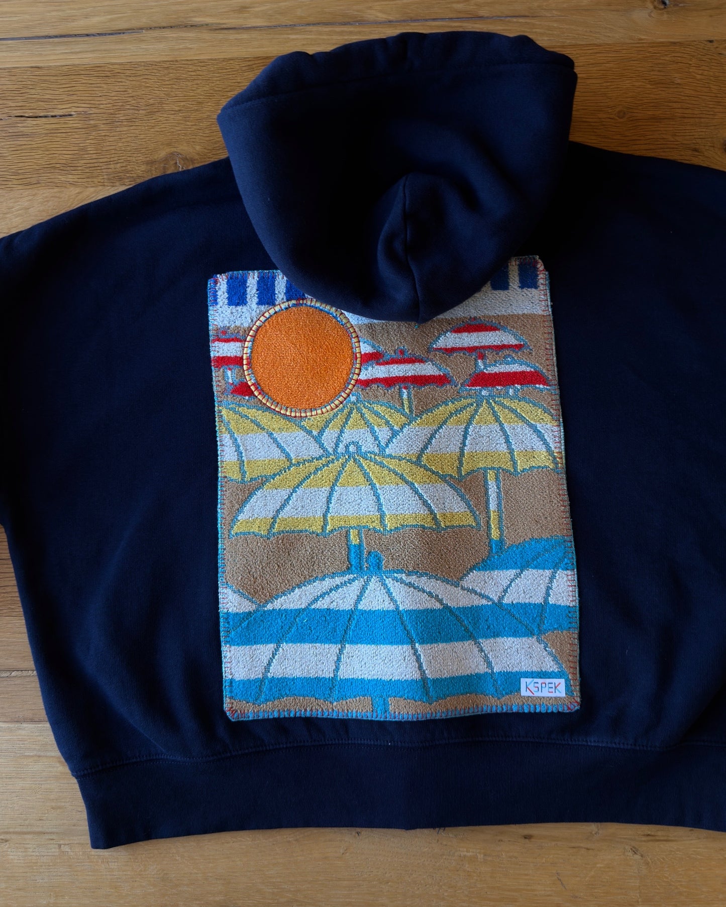 Medium Navy Making a Scene Zip Up Hoodie For Brette