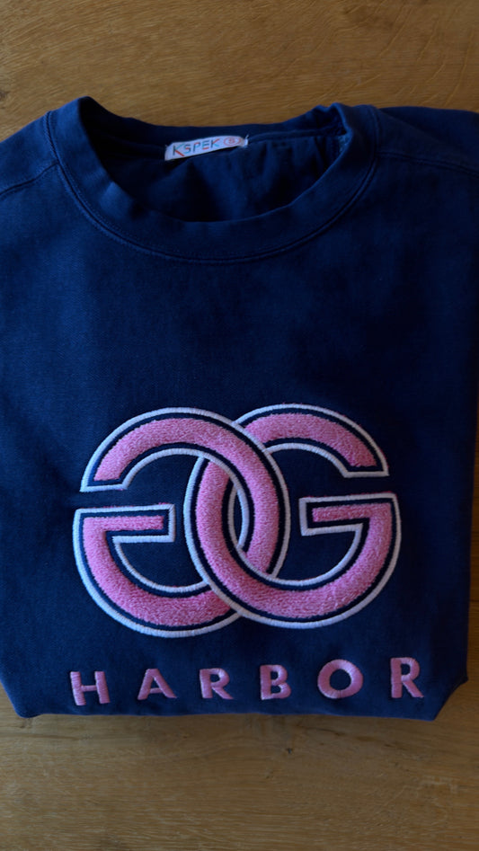Small Navy Double G Gig Harbor Sweatshirt for Schoenasthetics