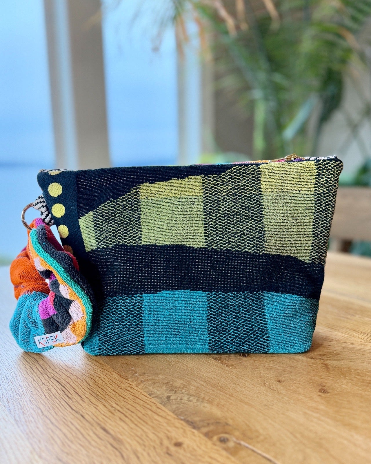 Repurposed Towel Beach Clutch "Take 20"