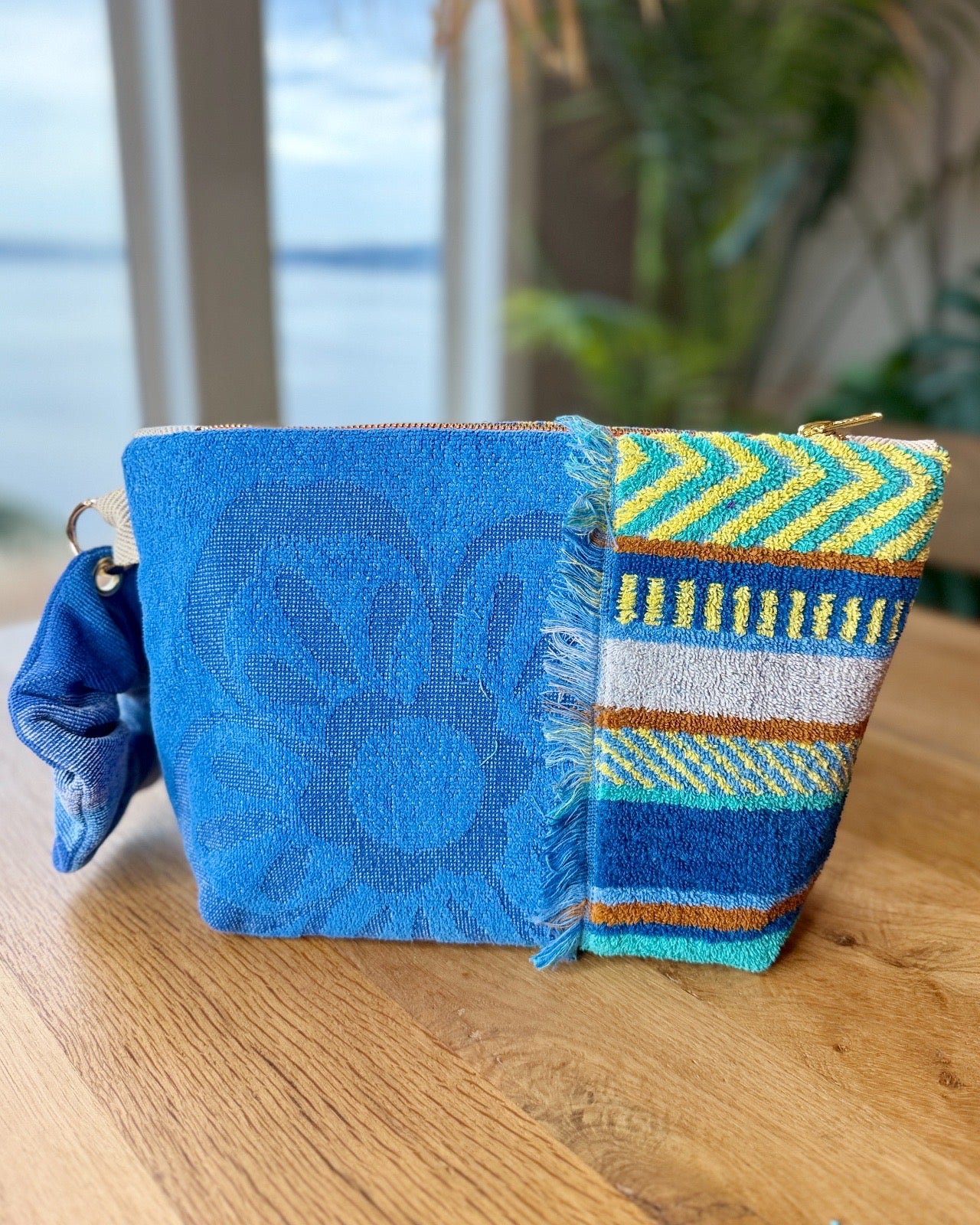Repurposed Towel Beach Clutch "Dream Vacation"