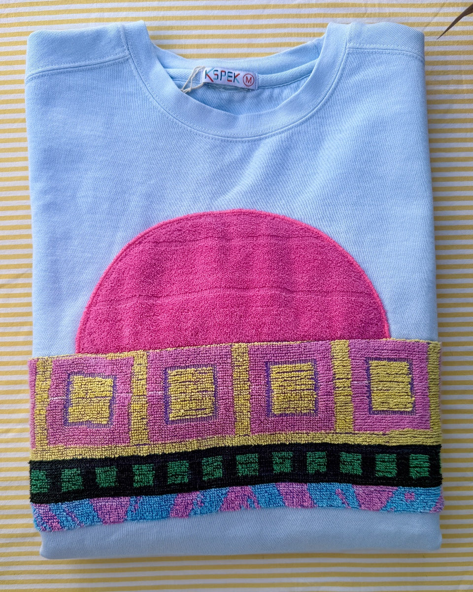Medium Aqua Sunset Chaser "Pink Lemonade"