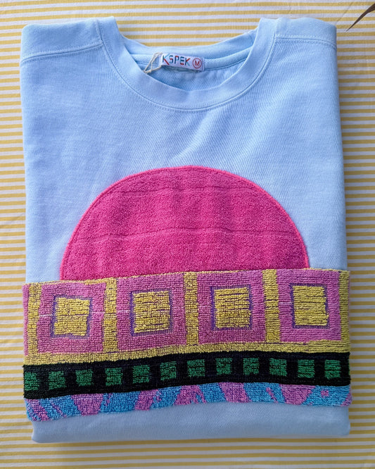Medium Aqua Sunset Chaser "Pink Lemonade"