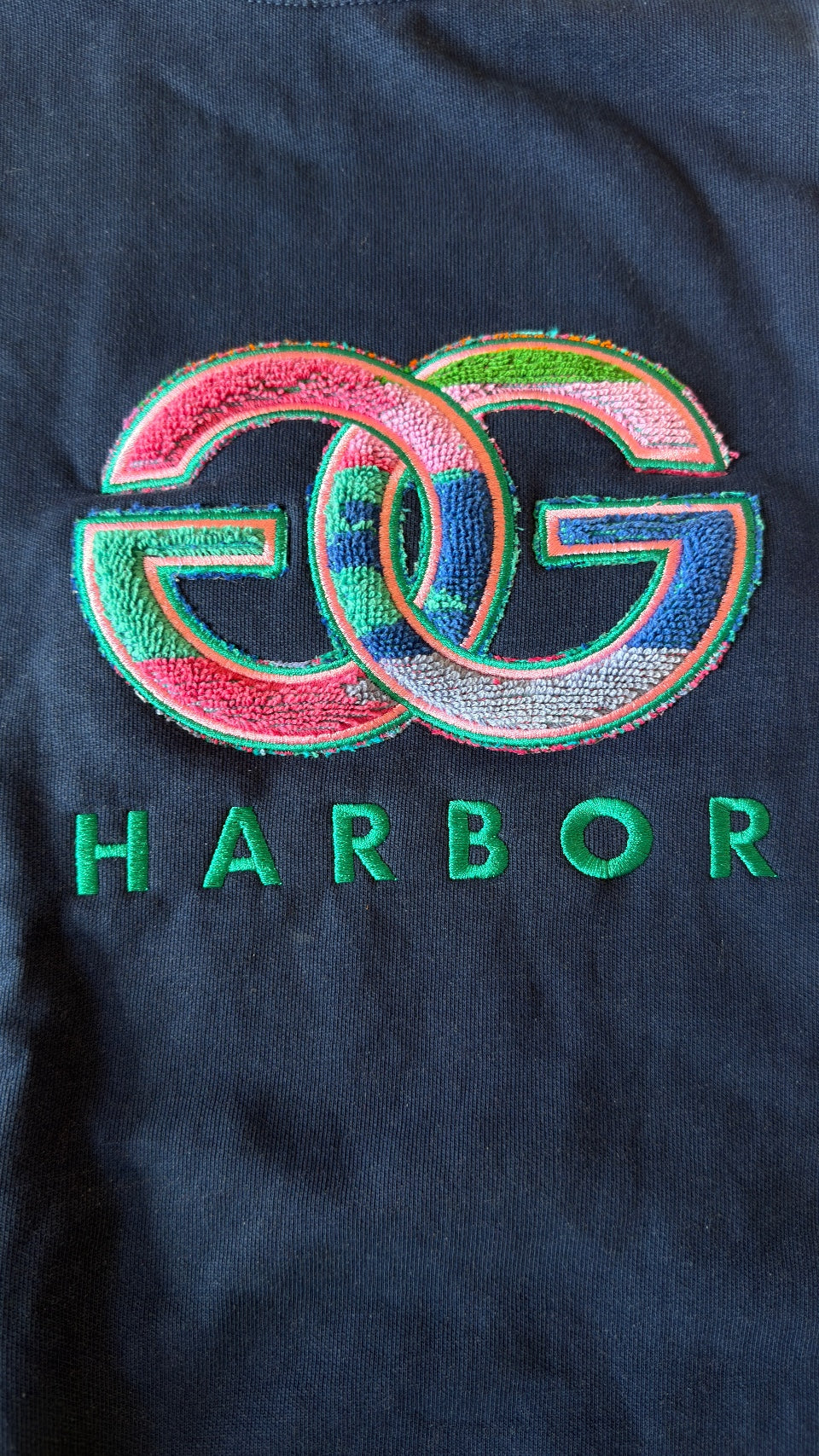 Small Navy Double G Gig Harbor Sweatshirt for Schoenasthetics