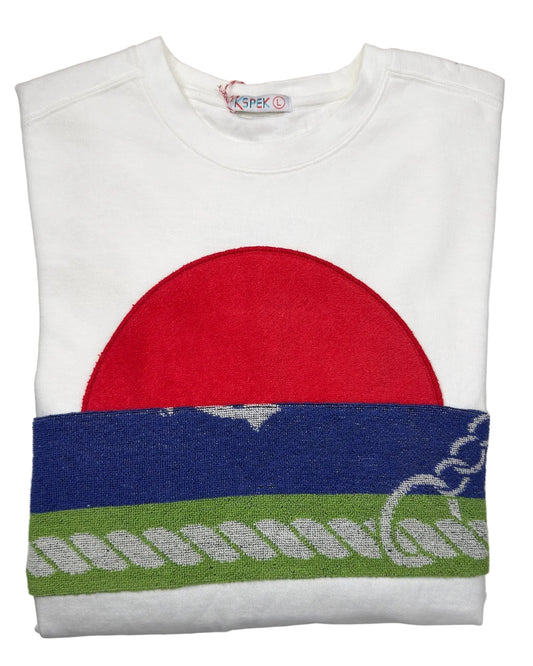 Large White Sunset Chaser "Seaside Sway"