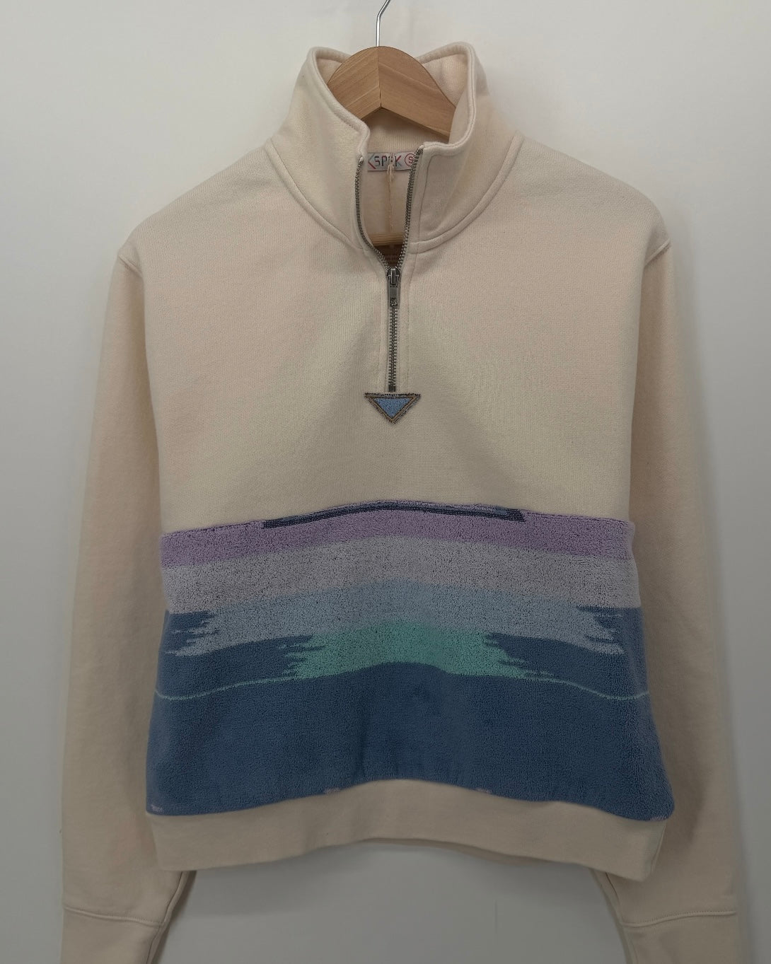 Small Cream 1/4 Zip "Soft Horizon"