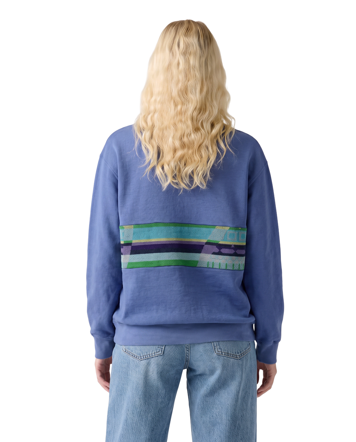 Medium Dusty Blue Sunset Chaser Zebra Sunscape